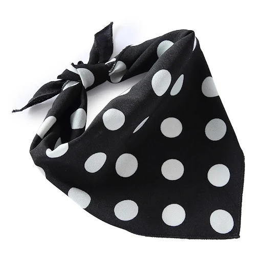 Dog Bandana Adjustable Cotton Pet Dog Bibs Black White Striped Dog Triangle Scarf Christmas Halloween Dog Bandanas Dog C