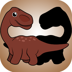Dino Shadow Puzzle for kids logo