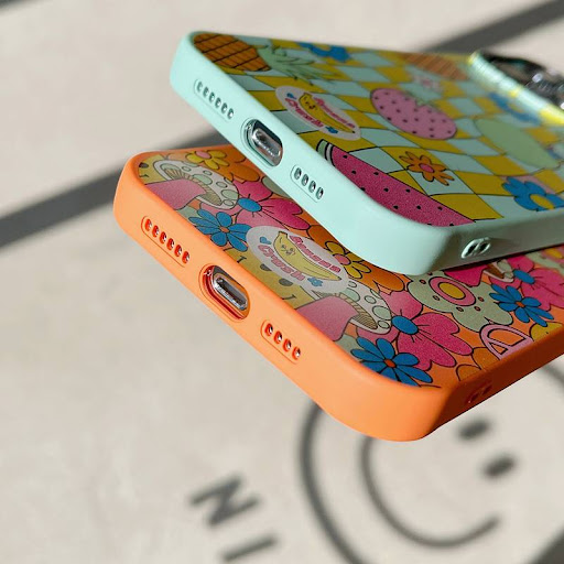 Title 3, Flower Fruit Silicone Phone Case for stylish an...