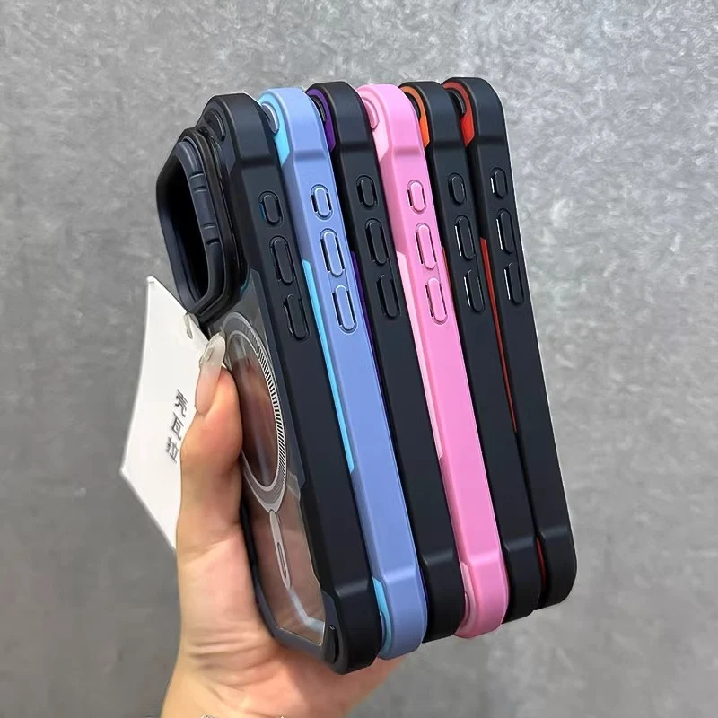 Title 12, Lens Cover Bracket Phone Case with Four-corner ...