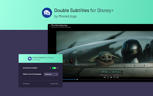 Double Subtitles para Disney+ de MovieLingo