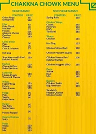 Chakkna Chowk menu 1