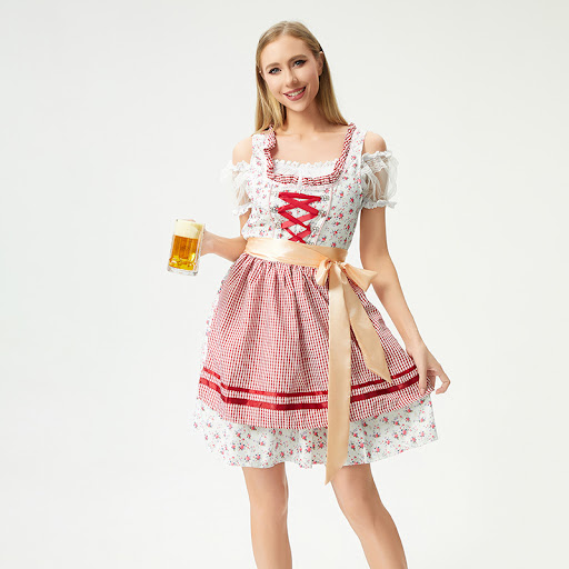 Title 7, Plus Size Maid Costume for Beer Festival Partie...