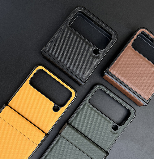 Title 4, Folding Screen Phone Case Carbon Fiber Pattern ...