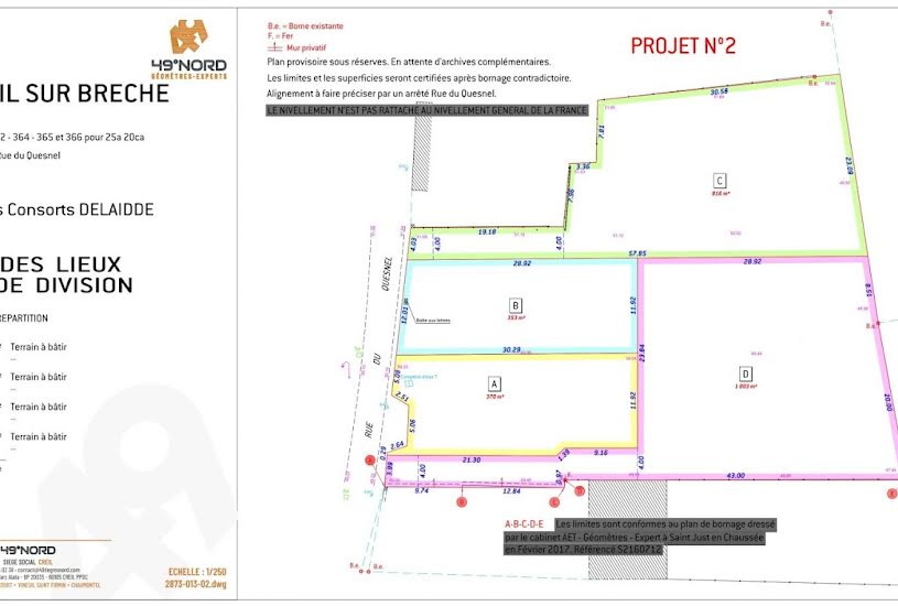  Vente Terrain à bâtir - à Montreuil-sur-Brêche (60480) 