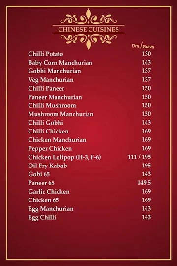 Delhi Restaurant menu 