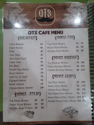 OTS Cafe menu 1