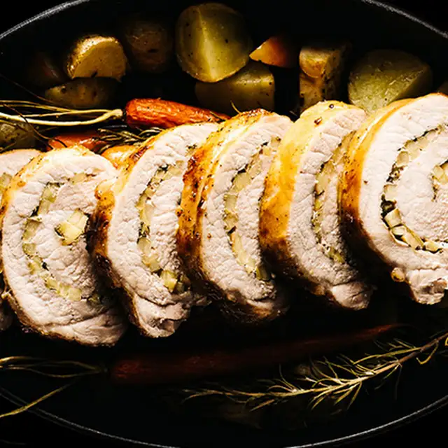 Fennel, Rosemary, Apple & Brown Sugar Pork Tenderloin