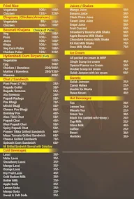 Nimantran Multicuisine Restaurant - Urvasi Residency menu 1