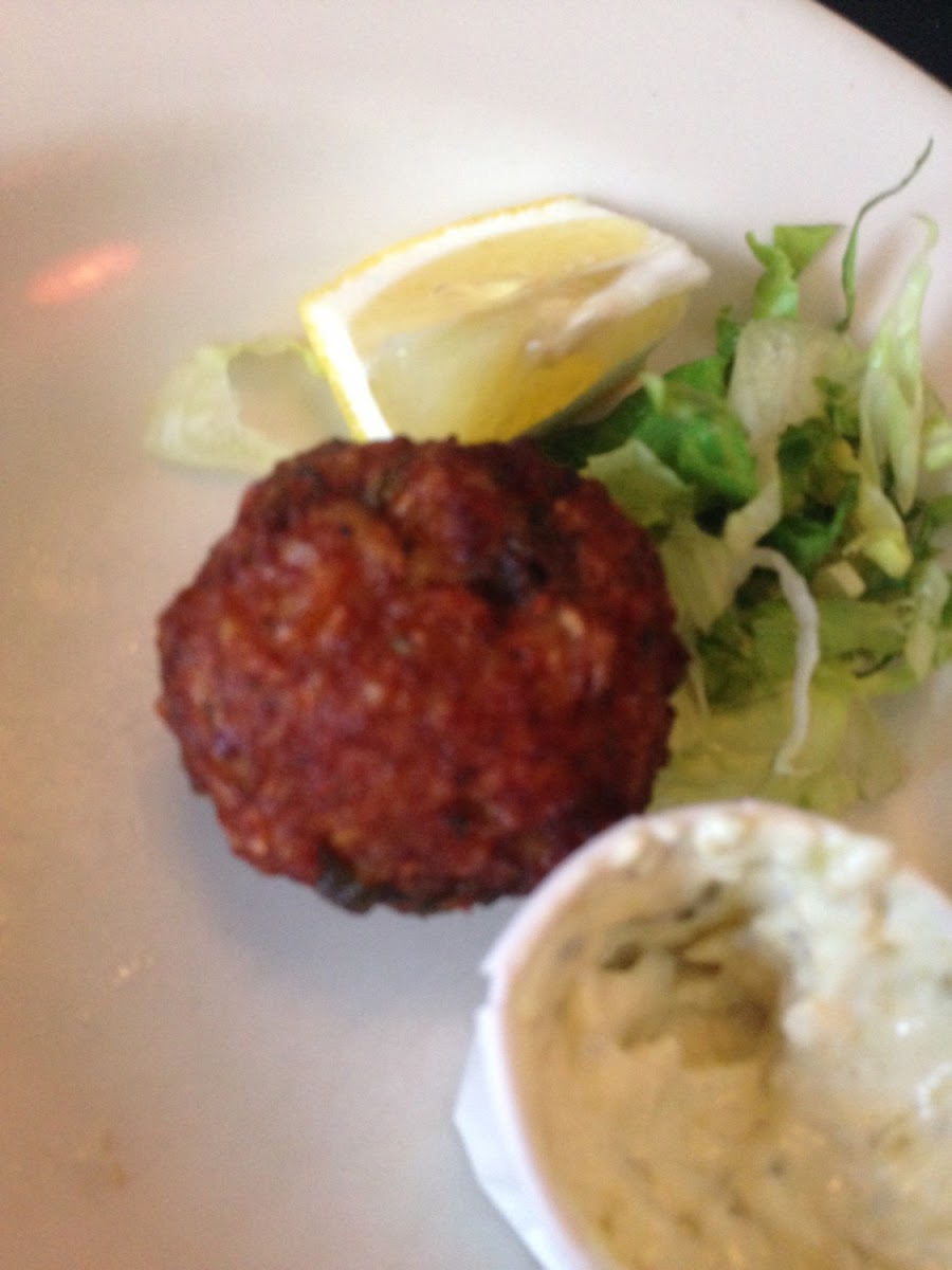 Shrimp and crab fritters. They were really good but I wish there were more! You only get 4 for $8.