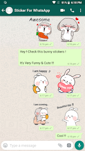 WAStickerApps - Cute Bunny Stickers(圖7)-速報App