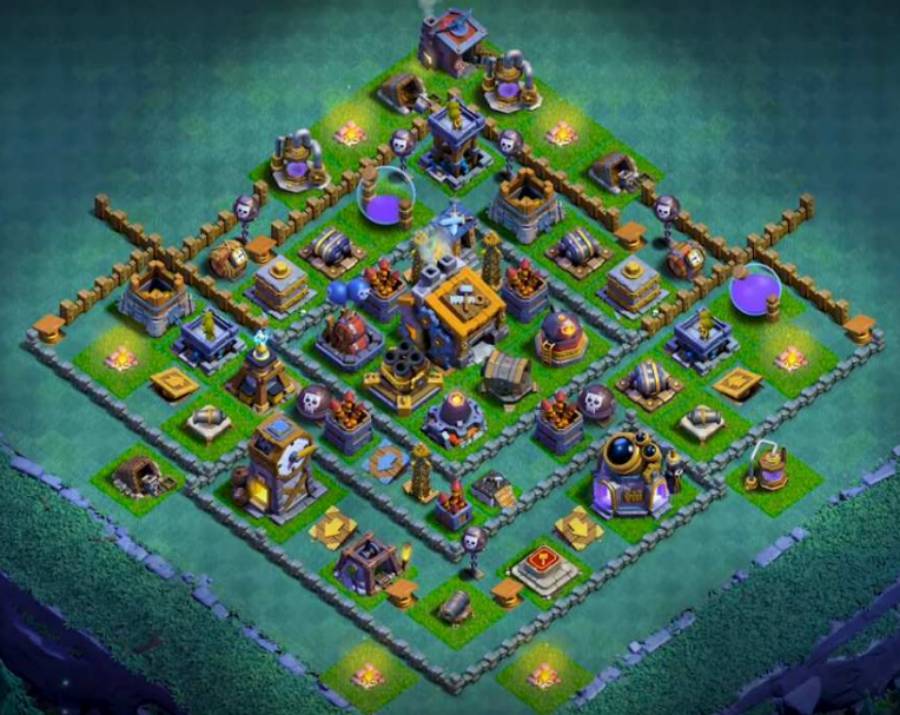 Builder Hall Base Level 9 Max COC