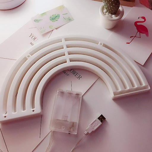 Title 7, LED wall hanging rainbow neon light, brightens ...
