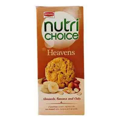 Britannia Nutrichoice Almond & Banana Oats Cookie 100G