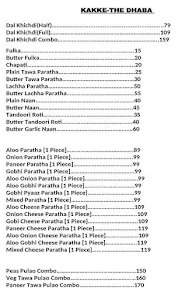 Kakke The Dhaba menu 2