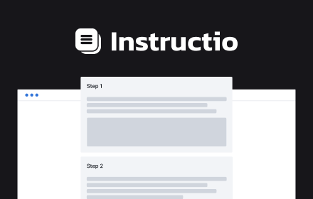 Instructio: Step-by-step guides 30% faster small promo image