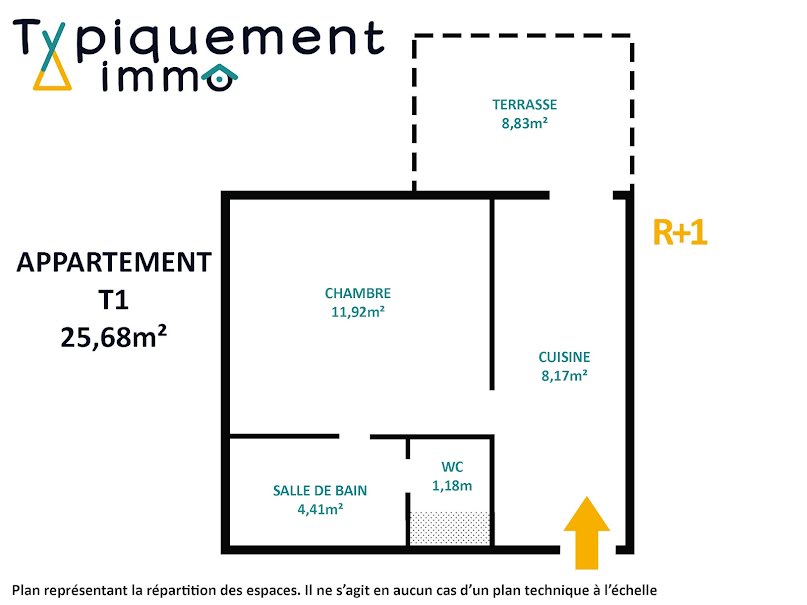 Vente appartement 1 pièce 25.68 m² à Toulouse (31000), 139 500 €