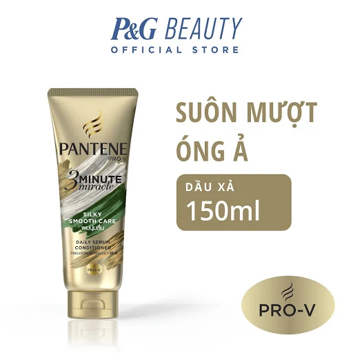 Dầu Xả Pantene 3 Phút Diệu Kỳ Mượt Mà Óng Ả 150ml