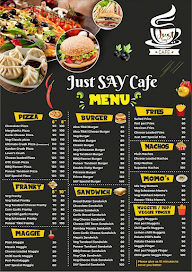 Just Say Cafe menu 1