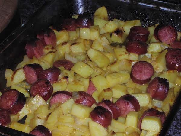 Honey Mustard Kielbasa and Potatoes_image