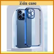 Ốp Viền Vuông - Tích Hợp Kính Bảo Vệ Camera - Viền Vuông Mạ Màu"Sang Trọng" '5 Màu', Iphone 13 / 13 Pro/ 13 Pro Max Educase