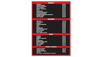 Big Daddy Nutrition menu 