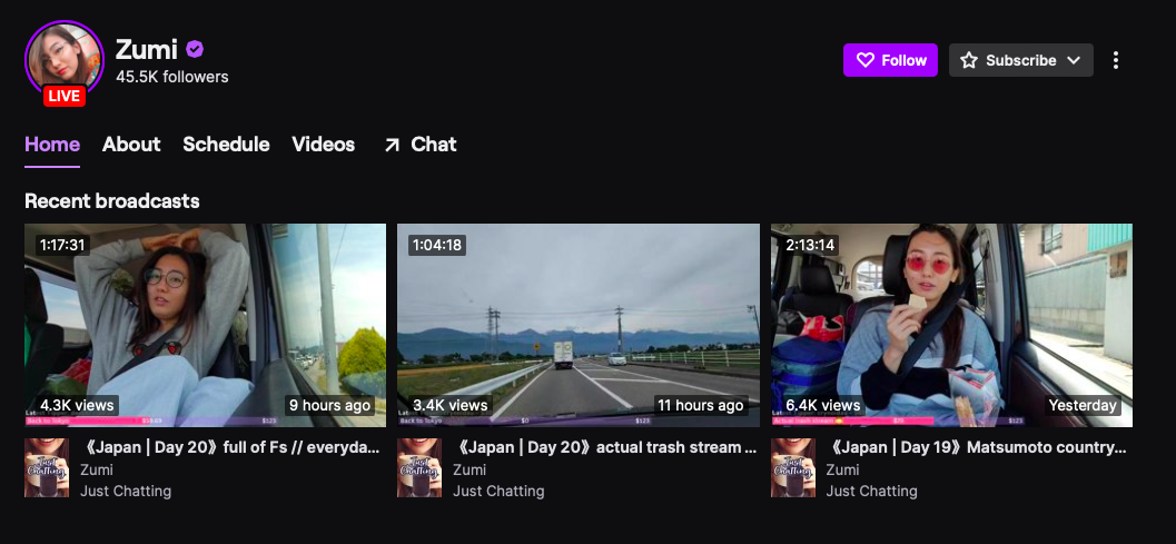 Popular Just Chatting Influencers on Twitch