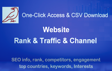 SimilarWeb Website Traffic Rank,CSV Download small promo image