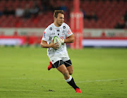 The Cell C Sharks inside centre Andre Esterhuizen in action during a Super Rugby match at Ellis Park in April.   