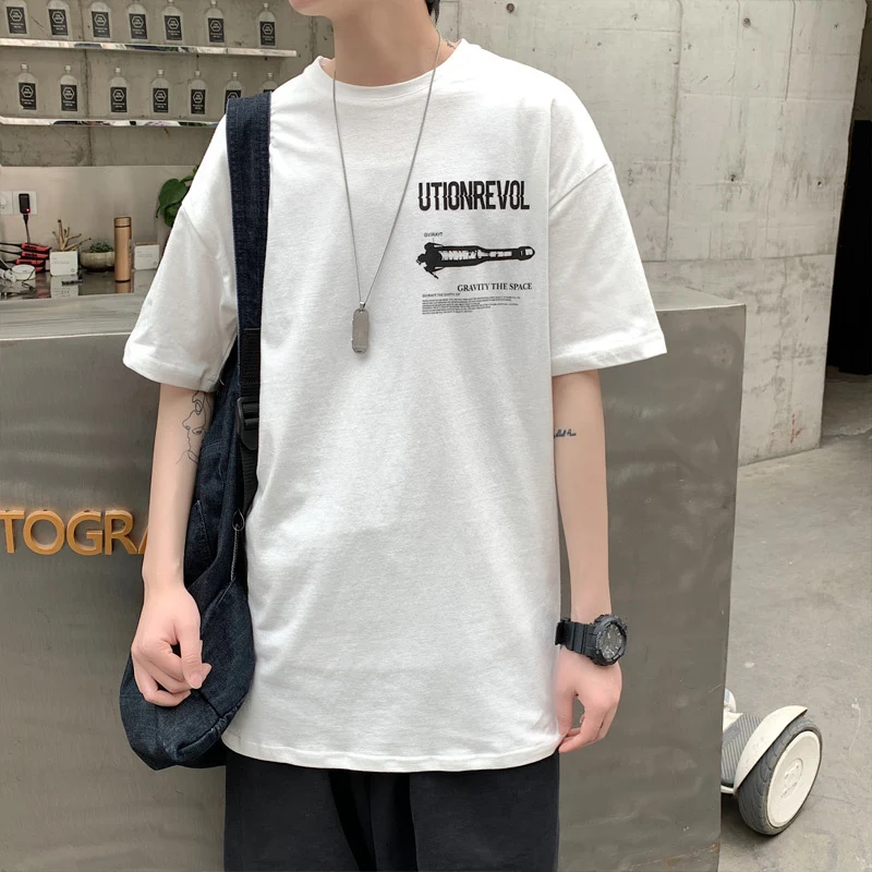 Gradient earth print short sleeve