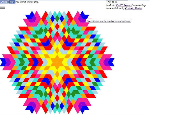 Birthday Mandala chrome extension