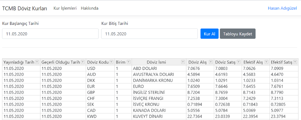 TCMB Döviz Kurları Preview image 2