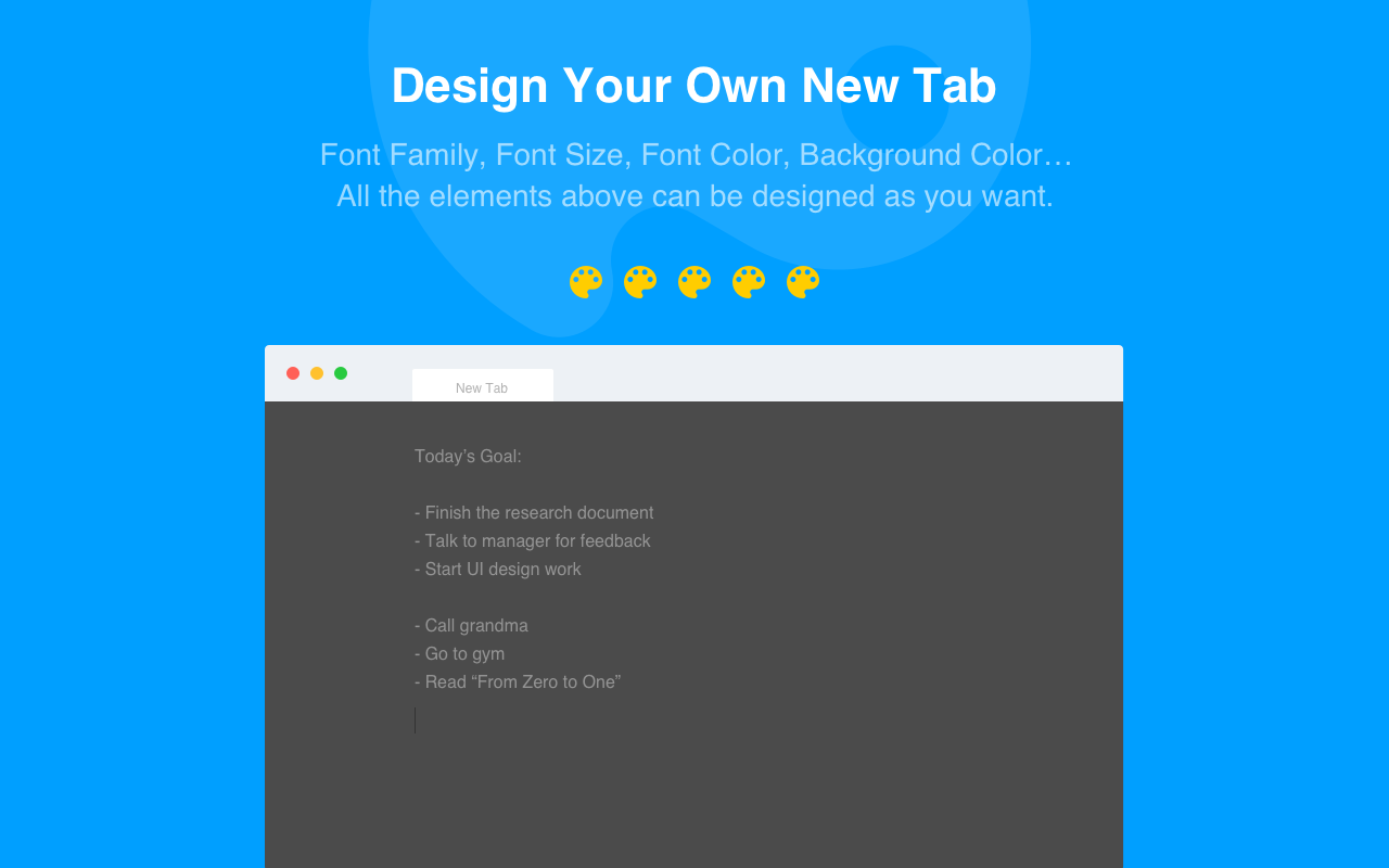 New Tab Draft Preview image 5