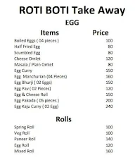 Roti Take Away menu 1