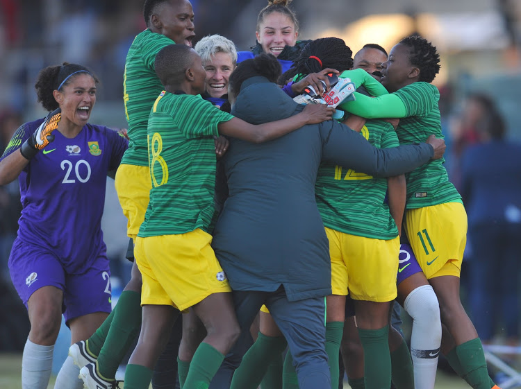 Banyana Banyana in celebration