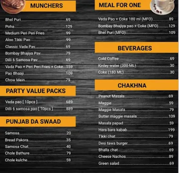 Cafe Khao Pao By Nidhi menu 