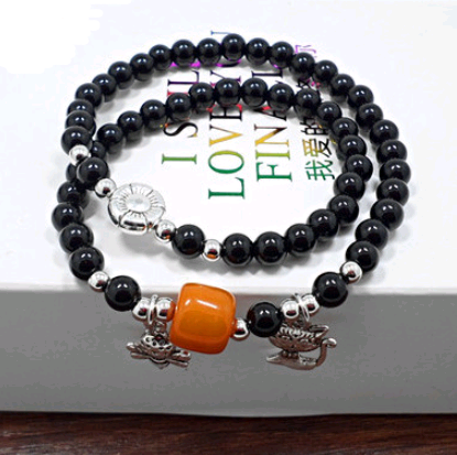 S408Black agate cat