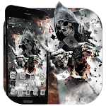 Cover Image of Download Smoky Poker Skull Launcher Theme Live HD Wallpaper 1.0 APK