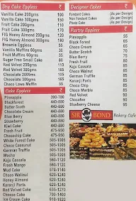 Sir Bond Bakery menu 2