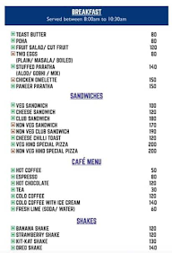 Hind Kitchen menu 2