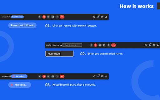 Convin: Video record - Google Meet