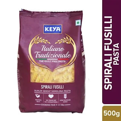 Keya Spirali Fusilli Pasta 500 Gm