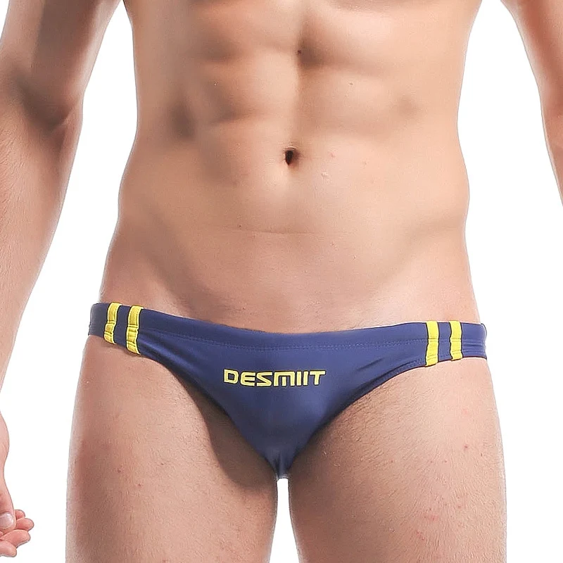 Men's Fashion Personality Low Waist Briefs Swimming Trunks