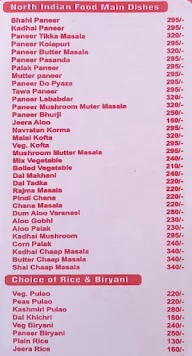 Sagar Prasadam menu 4