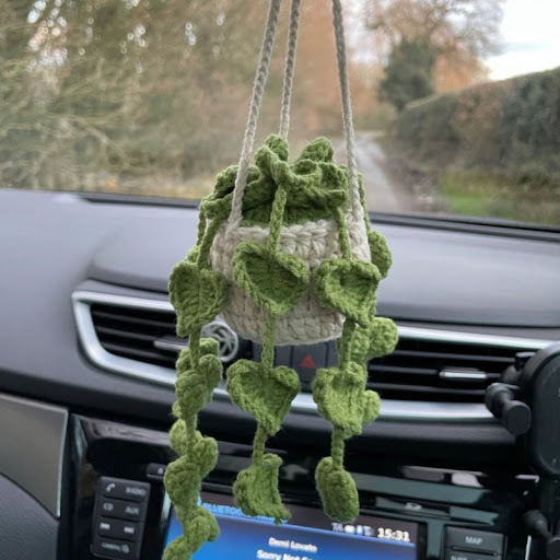 Title 9, Car Plant Decoration Knitting Wool, add a touch...