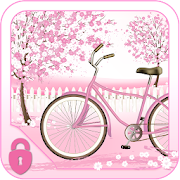 Sakura Pink  Bicycle Locker Theme  Icon