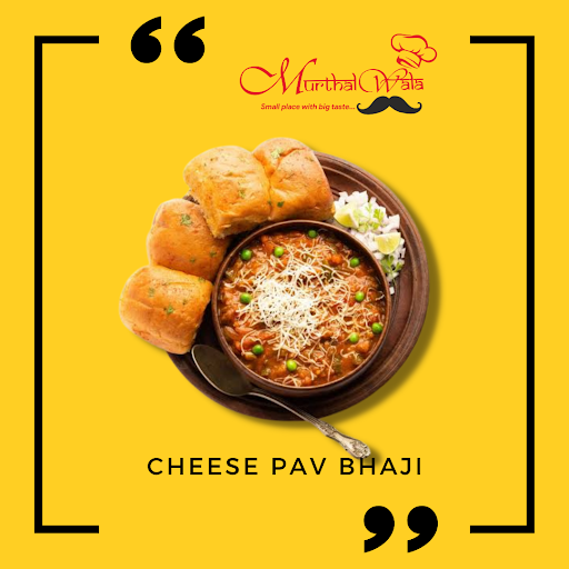Cheese Pav Bhaji (2 Pav)