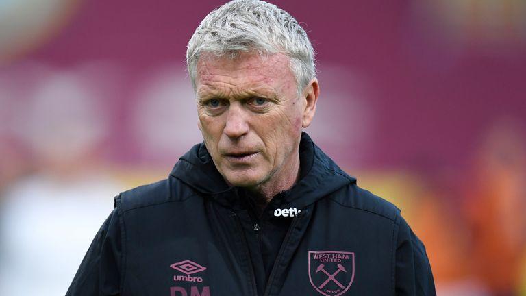 West Ham boss Moyes has operated with a squad short of strikers this season 