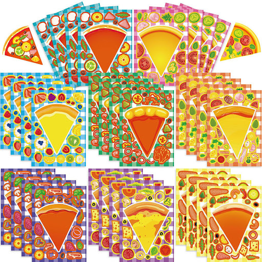 Title 2, 8 Pieces Creative Cartoon Gourmet Pizza Puzzle ...