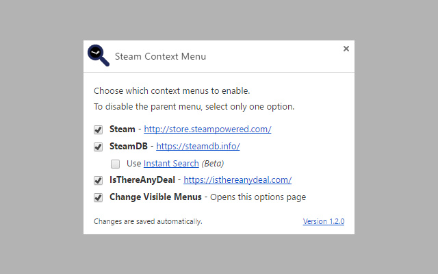 Steam Context Menu Preview image 6